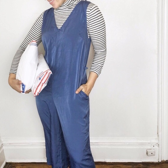 Rokoko by Dazz  Blue Wide Leg Jumper Jumpsuit ASOS - Picture 6 of 10